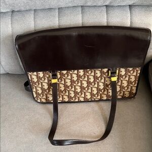 Dior Brown and Cream Monogram Tote